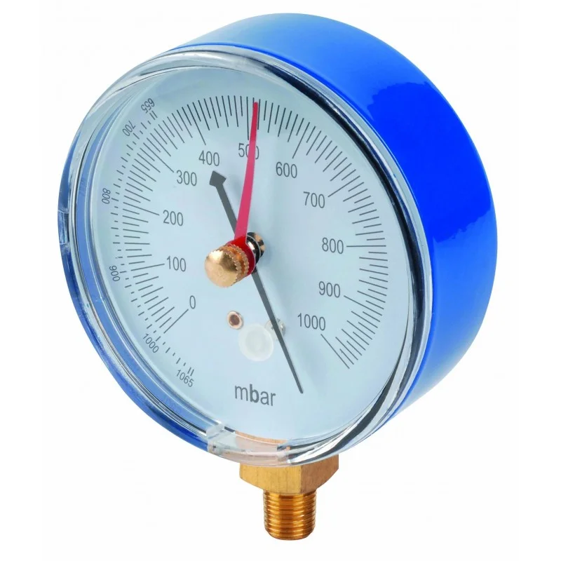 Manomètre pompe à vide vertical