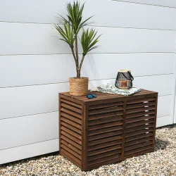 Cache climatisation bois traité - M - 950x500x700mm