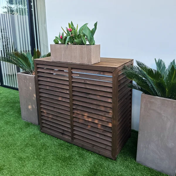 Cache climatisation bois traité L 1000x500x950mm — free download