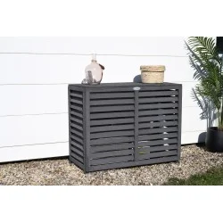 Cache climatisation Composite gris anthracite L - Climservice.fr
