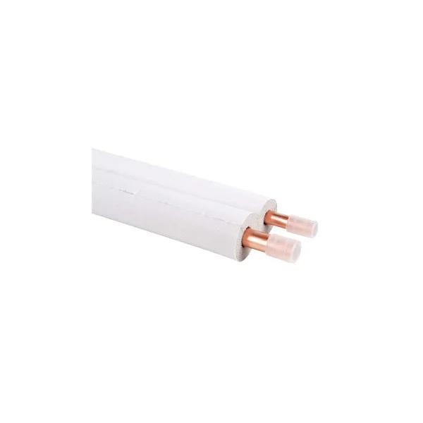 Tube cuivré double 0.7 - 3/8-5/8 20m