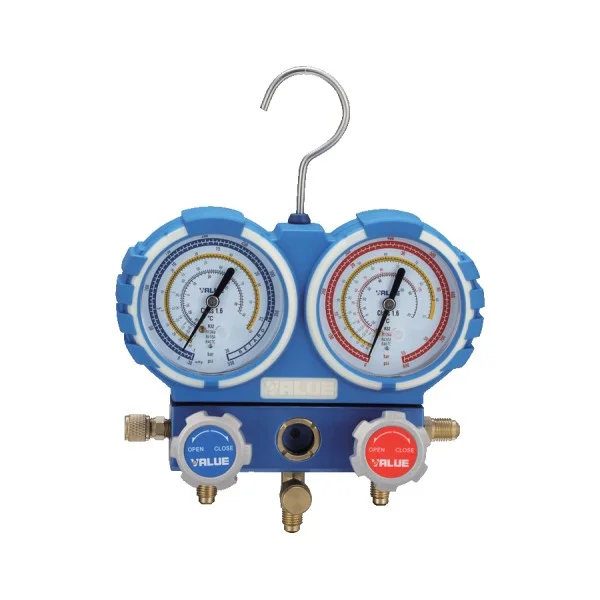 Manifold R32 2 voies avec flexibles 120 cm - VALUE | Climservice.fr