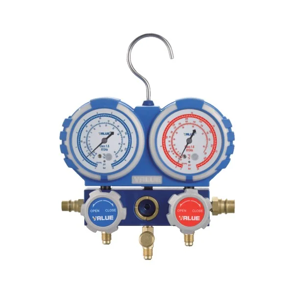 Manifold R449A 2 voies avec 3 flexibles - VALUE | Climservice.fr