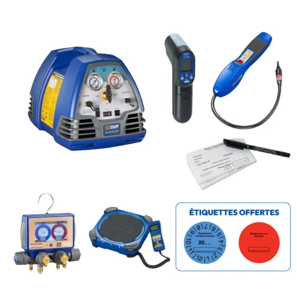 Pack attestation R32 électronique complet A2L – YELLOW JACKET | Climservice.fr