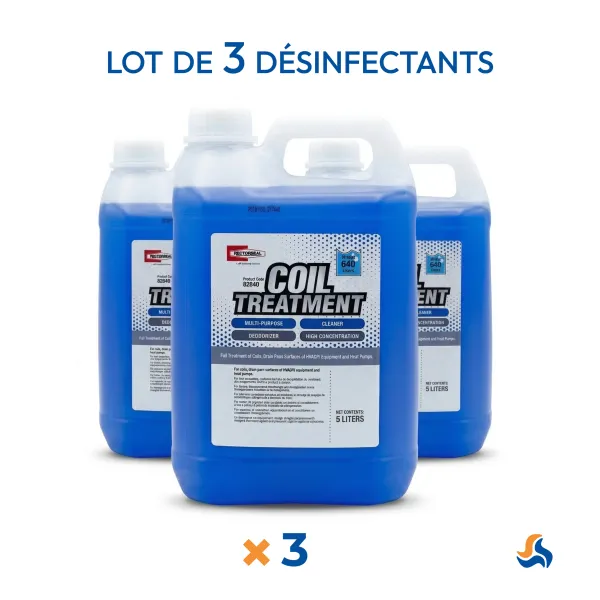 Pack 3×5L nettoyant climatisation désinfectant – RECTORSEAL | Climservice.fr