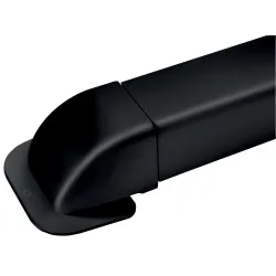 Amorce de mur 80 mm noir Artiplastic pack de 6 | Climservice