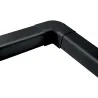 Coude plat 90° 80 mm noir Artiplastic pack de 8 | Climservice
