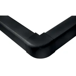 Angle extérieur 90° 80 mm noir Artiplastic pack de 9 | Climservice