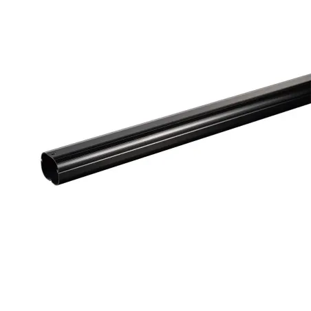 Goulotte PVC ovale noire 75x63 mm 2 m Slimduct Inaba Denko SD-77-K