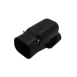 Amorce de mur Slimduct SW-77 noire Inaba Denko | Climservice.fr