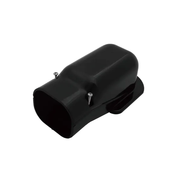 Amorce de mur Slimduct SW-77 noire Inaba Denko | Climservice.fr