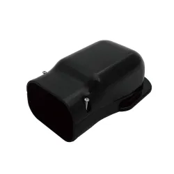 Amorce de mur Slimduct SW-100 noire Inaba Denko | Climservice.fr