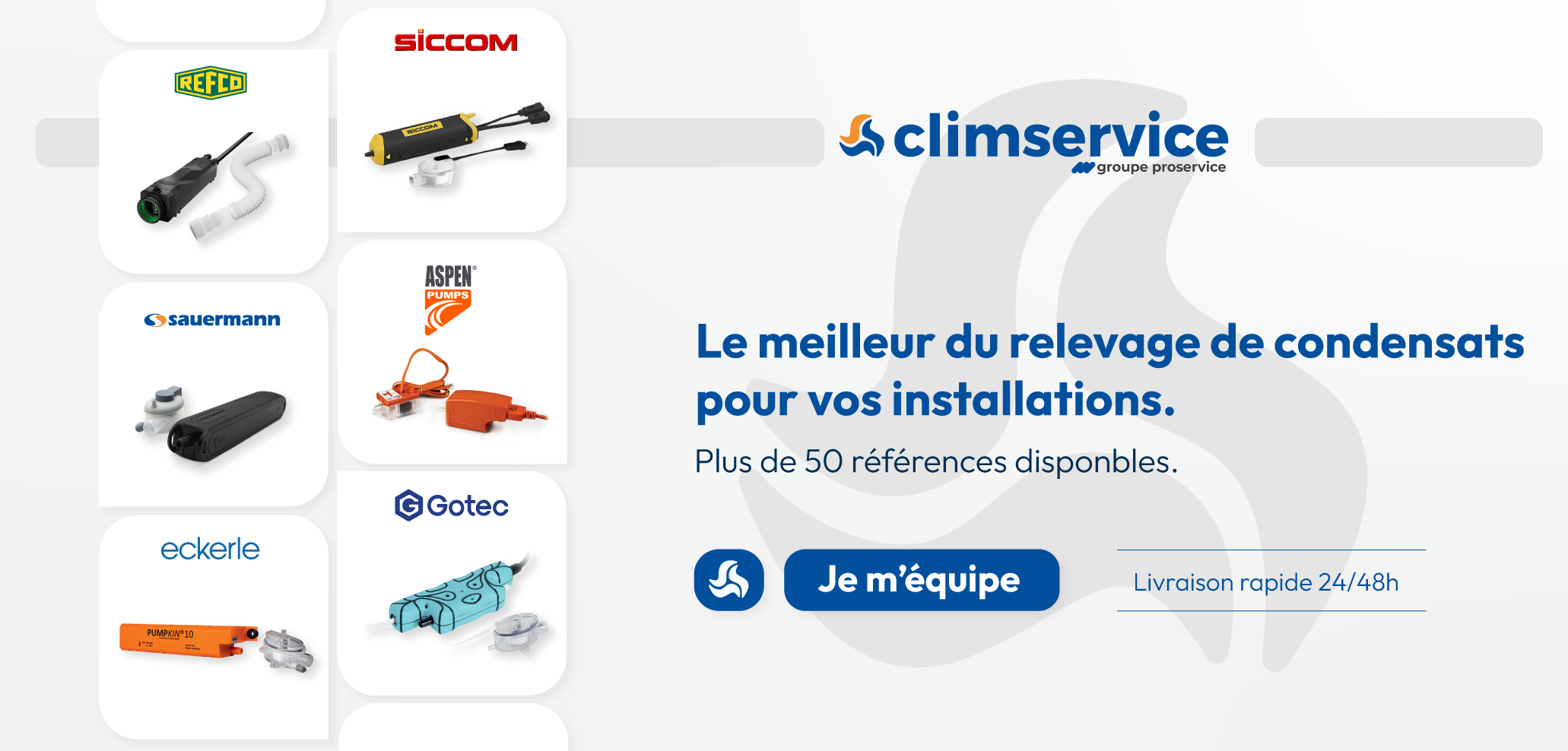 50 Références en stock
